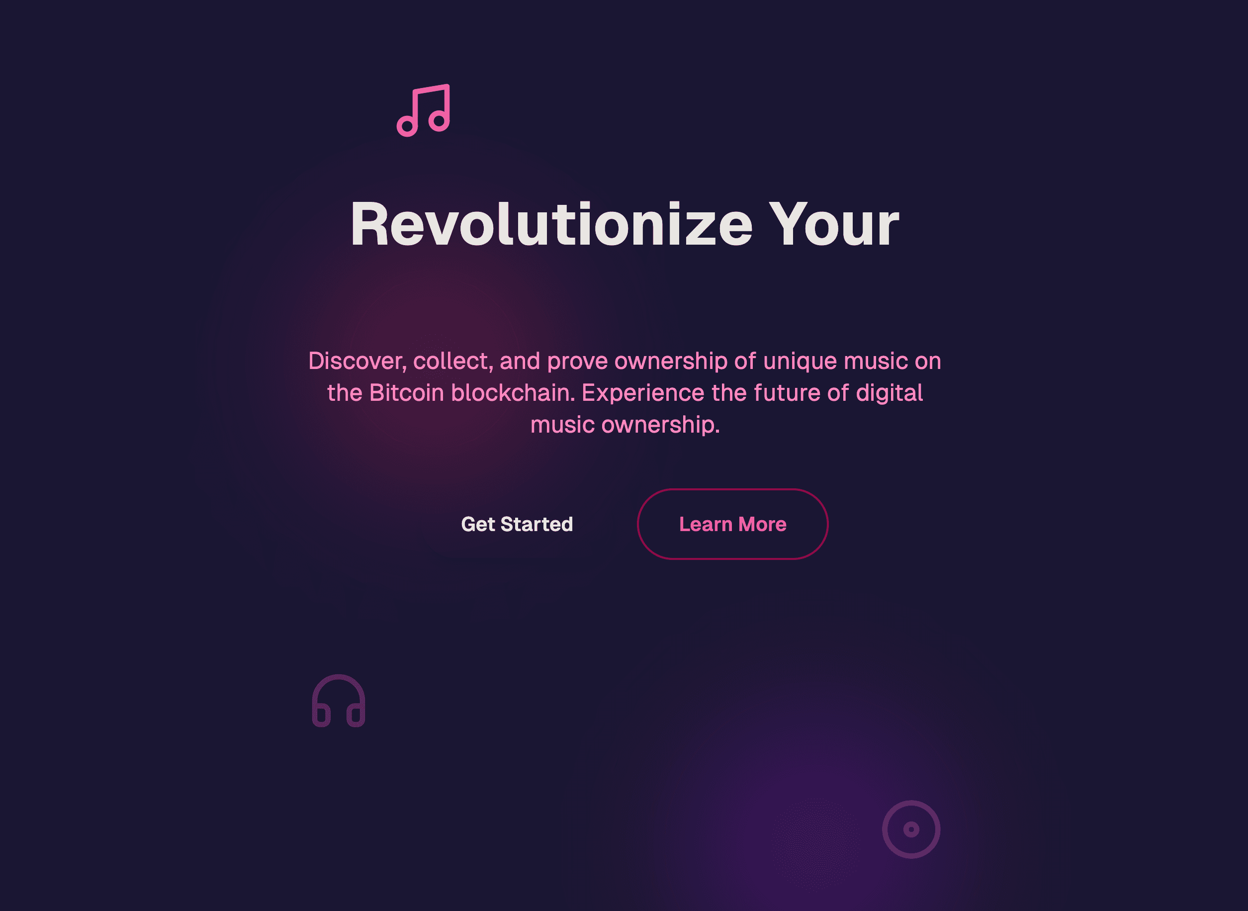 Picture of Audiobox landing page